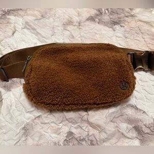 Lululemon Athletica Tan Sherpa Belt Bag